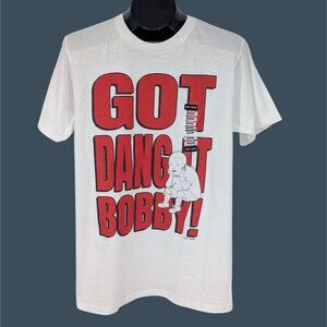 King of the Hill Graphic T shirt Got Dang It Bobby Y2K Meme Streetwear Size M